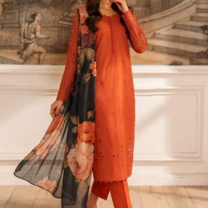 iznik-chikankari-lawn-3-piece-suit-rust-orange