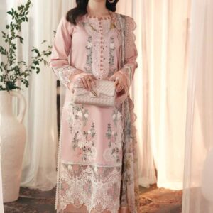 Heavy Embroidered Unstitched Lawn Suit – Wear By Hania Amir