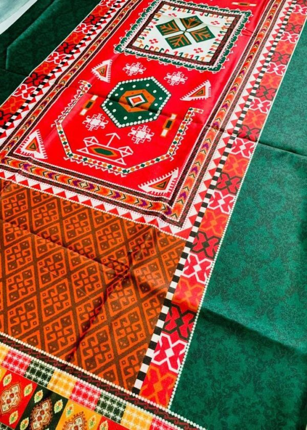 multicolor swiss lawn printed shirt for women