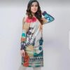 multicolor swiss lawn printed shirt for women