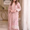 elegant pink embroidered kurta set with dupatta