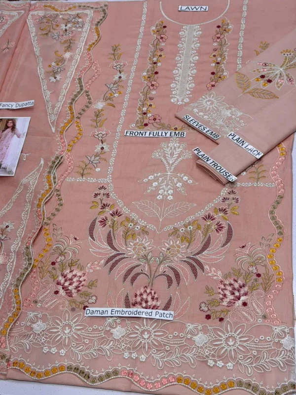 elegant pink embroidered kurta set with dupatta
