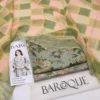 elegant floral printed anarkali suit green 3 piece set