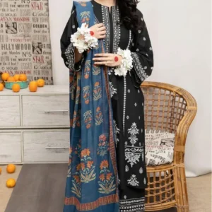 black-embroidered-lawn-3pc-suit-digital-print-dupatta