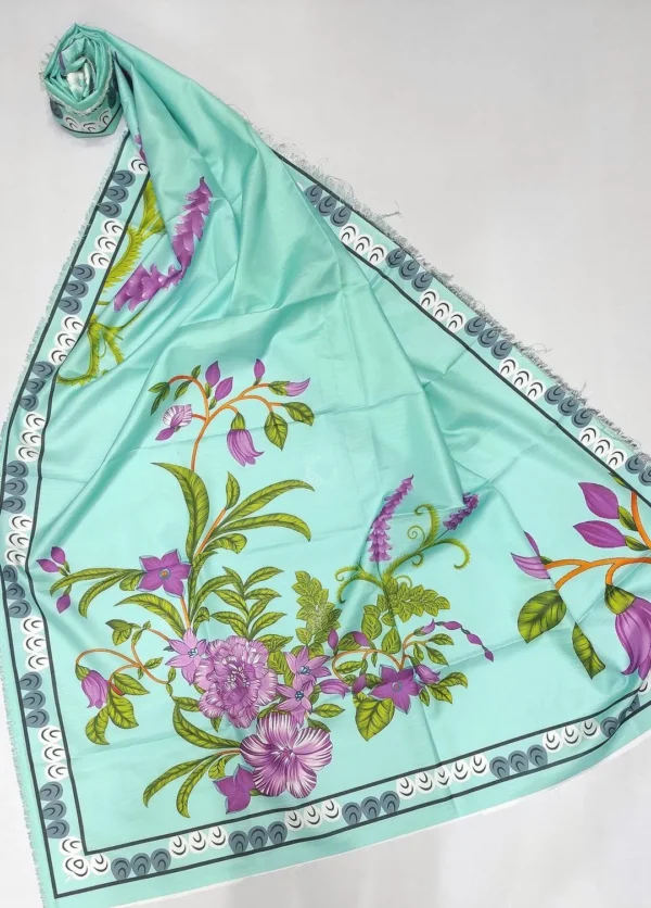 elegant light blue embroidered kurta set 3 piece suit for women