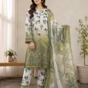green-floral-kurta-set-3pc-women