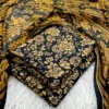 elegant yellow printed lawn 3 piece suit for women